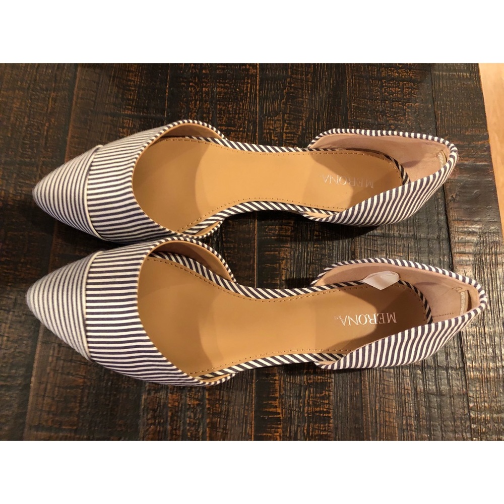 Women’s striped flats- size 6.5